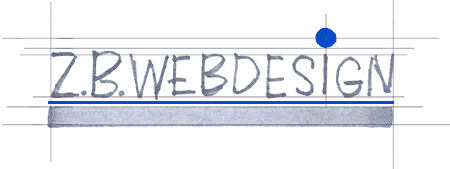 Schriftzug ZBWebdesign